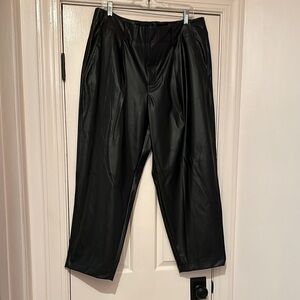 Stylish Black Leather Pants